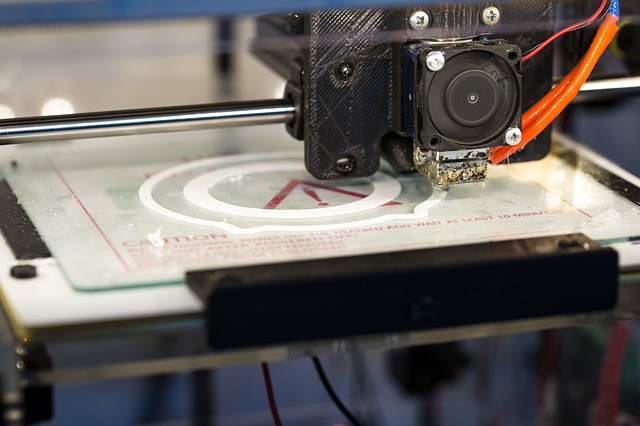3D tiskárna při práci